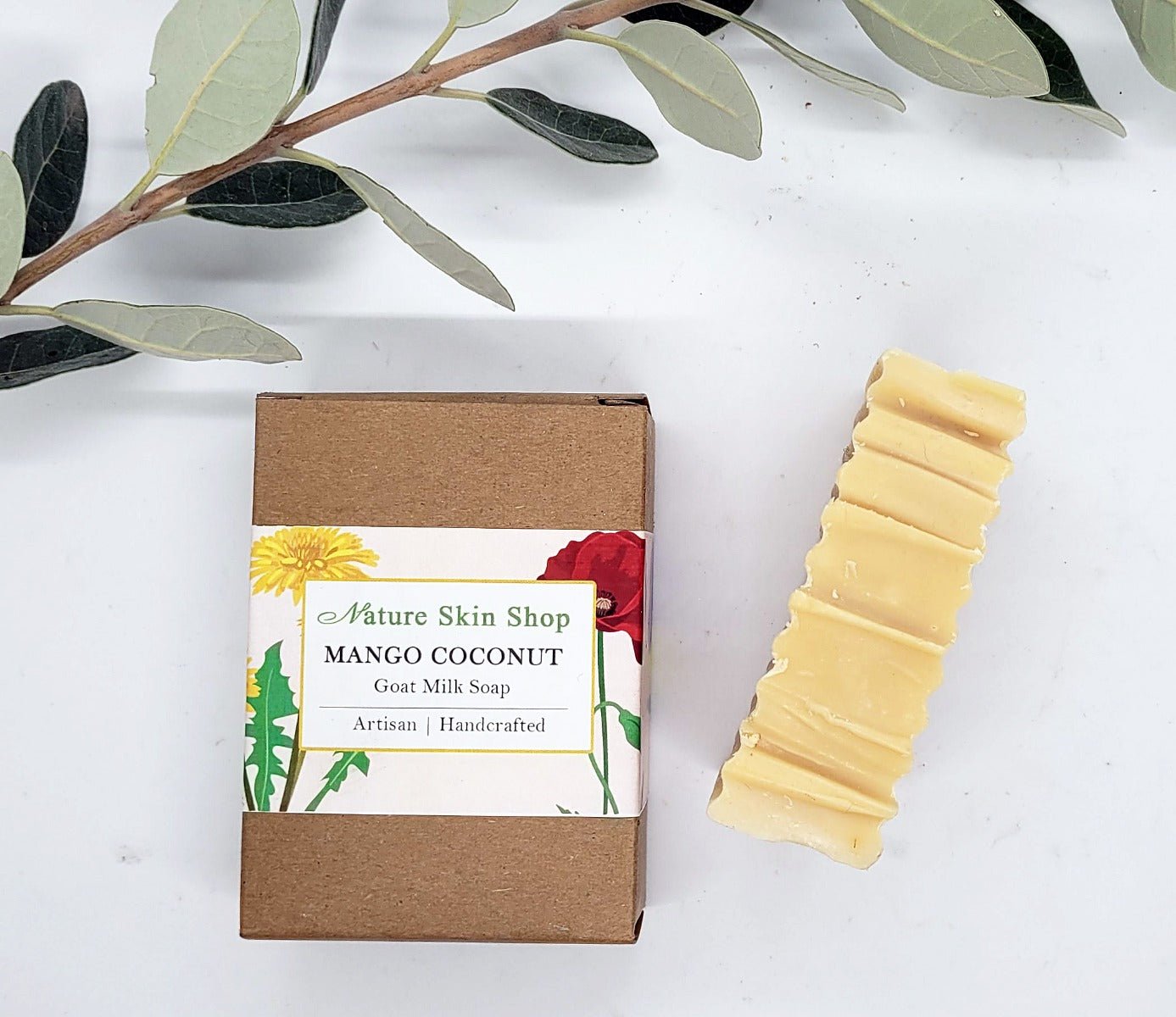 Mango Coconut Goat Milk Soap For Dry Sensitive Skin - Rosetta Creative Boutique